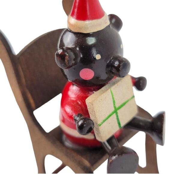 Vintage Country Bear In A Big Chair Christmas Tree Ornament - Picture 4 of 7